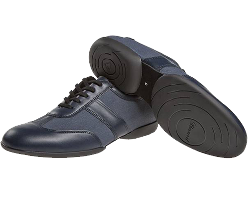 Model 123-325-565<br />Men's Dance Sneaker made of navy blue nappa leather with navy blue textile.