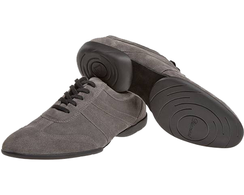 Model 133-325-009<br />Men's Dance Sneaker made of grey suede.
