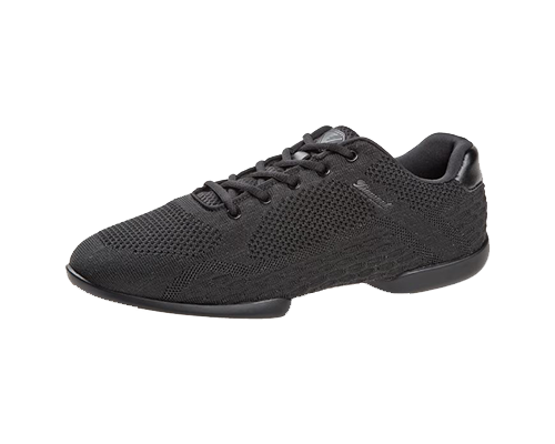 Model 213-503-111<br>This Dance Sneaker made of knitted black mesh is a high-quality functional fabric.