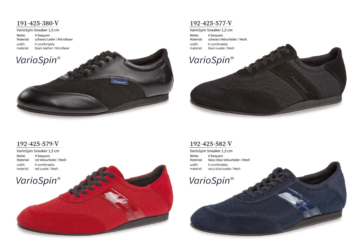 Men's Variospin Dance Shoes on page 33 of the Diamant catalogue.